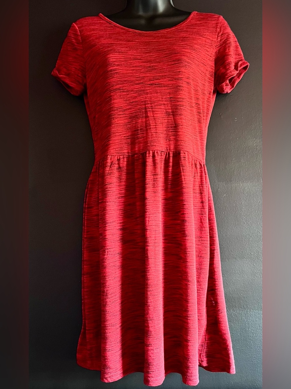 Flattering Red Skater Dress from New Look